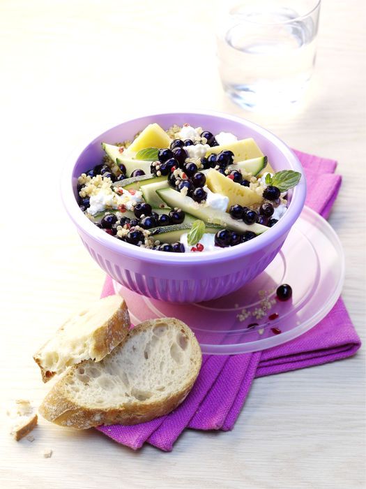 Quinoa Salat Mit Blaubeeren